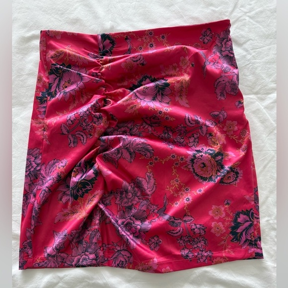 Free People Pink and Purple Mini Skirt - Picture 4 of 9